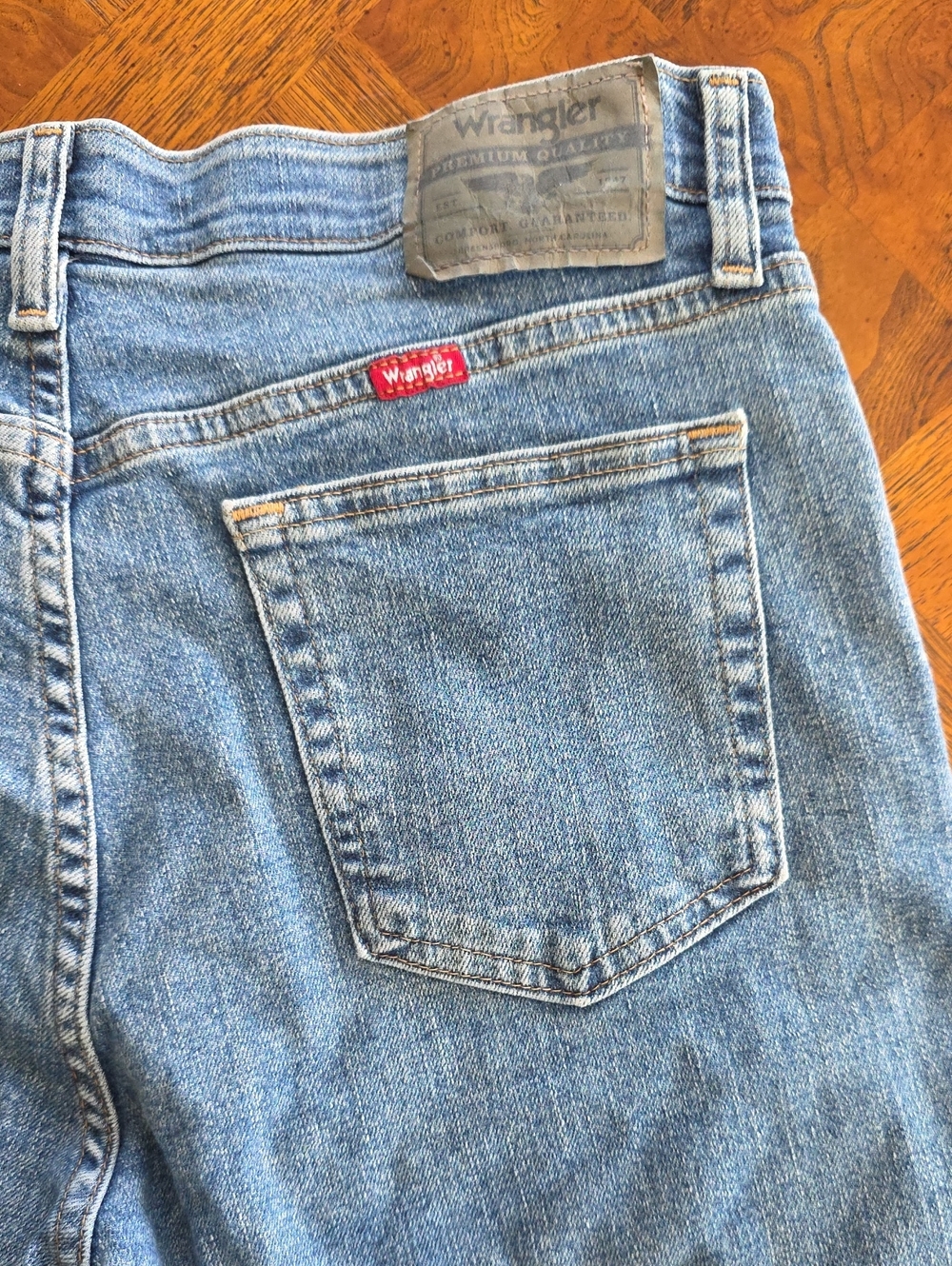 Wrangler 550 Performance Series Regular Fit Jeans Men's Size 32x32 Denim Blue - Picture 7 of 8